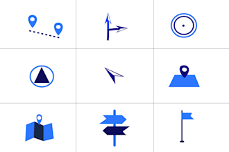 draw a set of nft and custom illustrated icons