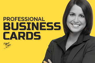 do business card design and graphic design work