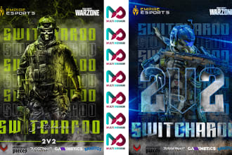 design an esports tournament poster flyer for gaming events