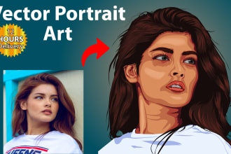 create colorful cartoon portrait form your photo