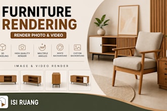 render your custom furniture design