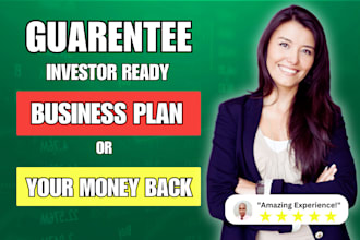 write professional business plan, startup, pitch deck, proposal, nonprofit