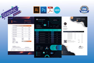 design professional custom xero invoice template