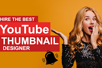 create an eye catchy youtube thumbnail design