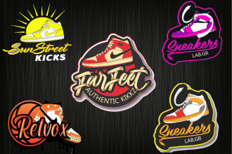 make  a logo for your shoes brand or a  sneaker store