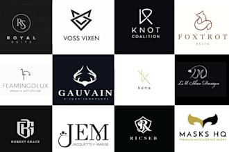 do modern luxury fashion apparel clothing brand logo design