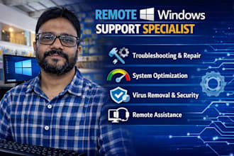 windows support specialist remotely