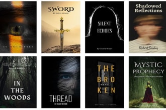 design premium  book cover, ebook, kindle, or printing book covers