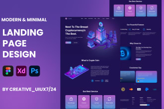 do figma UI UX design, figma website, landing page ui, figma template