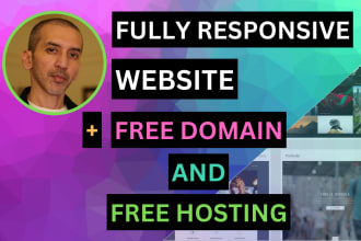 build a fully responsive website with free web hosting and free domain