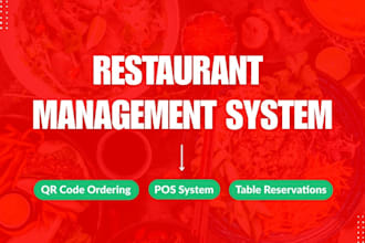 create restaurant management software and website