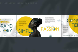 design attractive, unique and modern carousel ads