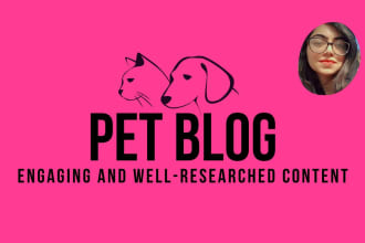 write SEO optimized dog articles and pet blog