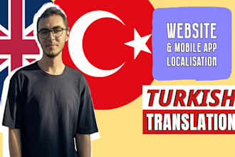 translate website and mobile app to turkish