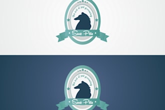 do an amazing luxury pet grooming logo design