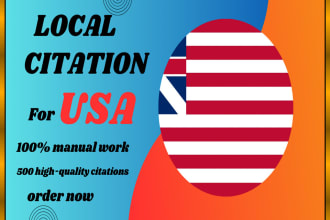 do 350 USA local citations for higher local seo gmb ranking