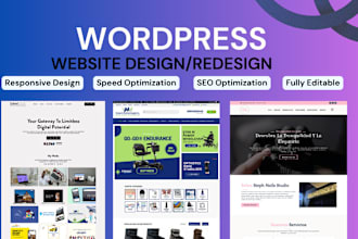 design a professional and responsive wordpress website