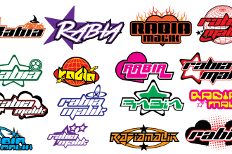 create y2k clothing logo type for your brand