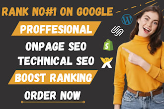 optimize website SEO on wordpress, shopify, wix, squarespace