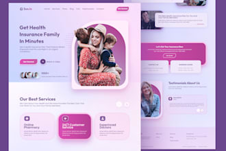 design or redesign a professional website template on figma