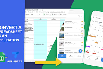 convert your spreadsheet into an application with appsheet