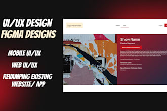 do UI UX design, template design on wix, and graphic design