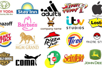 make a professional custom parody, mlb, nfl, nhl, nba, bootleg logo for brands