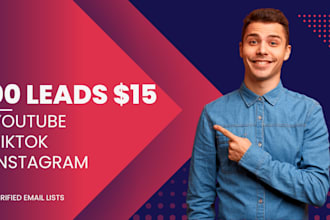 find the best youtube and instagram influencers email list