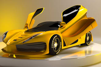 modeling your car and rendering in realistic