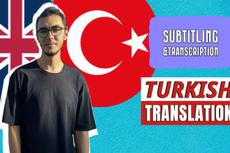 create turkish subtitles, translate and transcribe videos