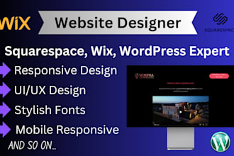 design or redesign your wordpress, wix, and squarespace website modernly