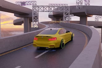 animate a car in blender