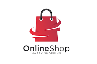 design outstanding online shop logo with express delivery