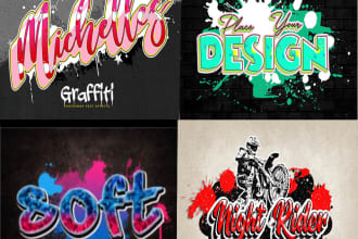 create graffiti art design for your words or graffiti logo