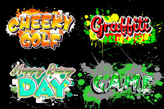 draw custom digital graffiti artwork for you or font logo