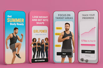 design eye catchy screenshots for games and apps