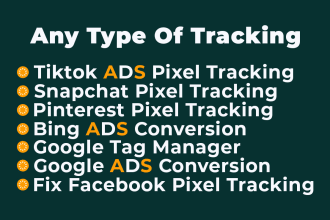 setup ga4 tiktok ads pixel snapchat pixel pinterest tracking ads conversion API