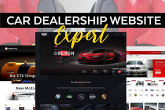 develop car dealership website or car rental website design