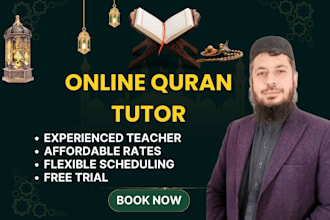 be your online quran tutor, islamic studies teacher