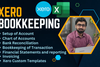 do accounting bookkeeping in quickbooks online, xero excel