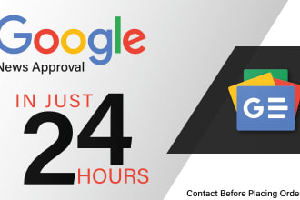 do instant google news approval in 24 hours on your website
