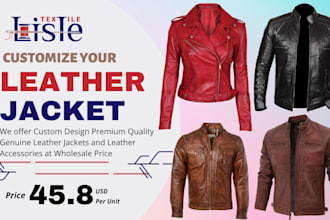 do custom design biker genuine leather jackets at wholesale