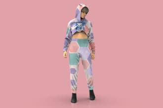 create design, create fashion flats and techpack