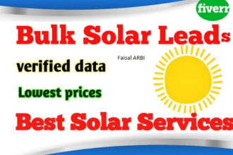 generate solar leads for your solar business