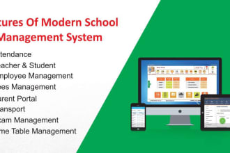 develop awesome school management web apps using laravel