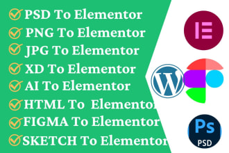 clone psd xd figma using elementor and elementor pro