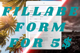 create a fillable pdf form