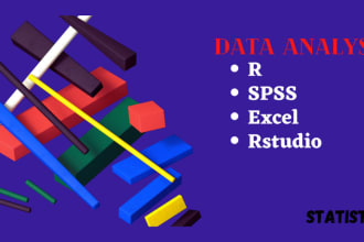 do surveys and research analysis in r, rstudio,spss or excel