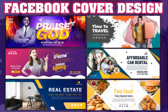 design amazing  facebook covers, social media banner ads,