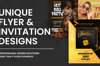 do professional flyer and invitation design